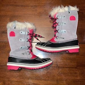 Sorel Joan of Arctic Grey/Pink/Black Winter Boots